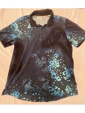 Under Armour Men's Digital Camo Grid Pattern Polo Shirt XL